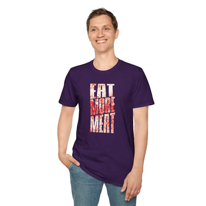Eat More Meat T-Shirt Casual Foodie Tee for BBQ Lovers